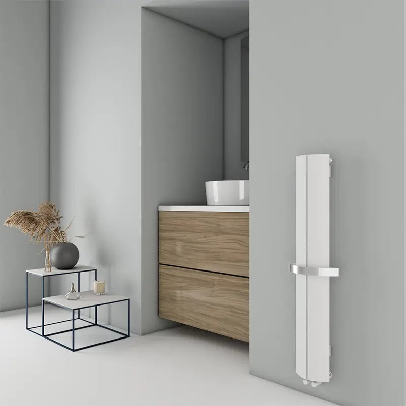 Carisa Nixie Bath Aluminium Towel Radiator 6 Sections - Brand New Bathrooms
