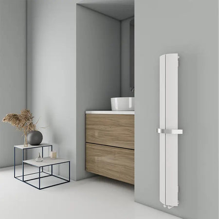 Carisa Nixie Bath Aluminium Towel Radiator 6 Sections - Brand New Bathrooms