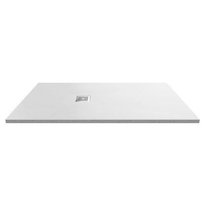 Nuie Rectangular Slimline Shower Tray (8 sizes, White) - Brandnew Bathroom