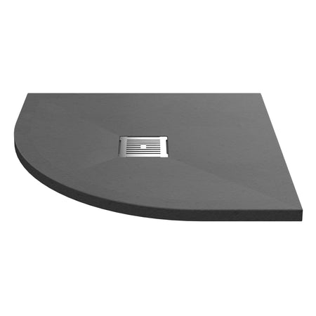Nuie Quadrant Slimline Shower Tray (2 sizes, Grey) - Brand New Bathrooms