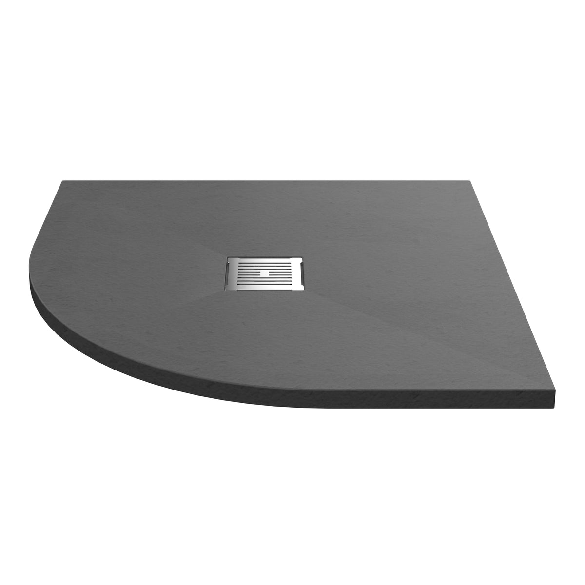 Nuie Quadrant Slimline Shower Tray (2 sizes, Grey) - Brand New Bathrooms