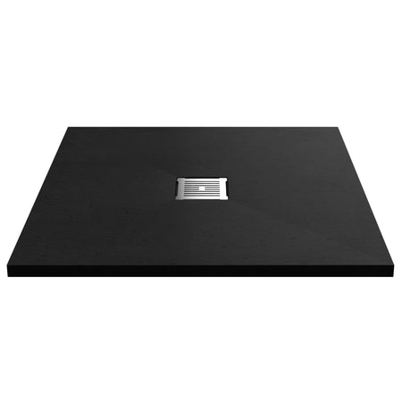 Nuie Square Slimline Shower Tray (2 sizes, Black) - Brand New Bathrooms