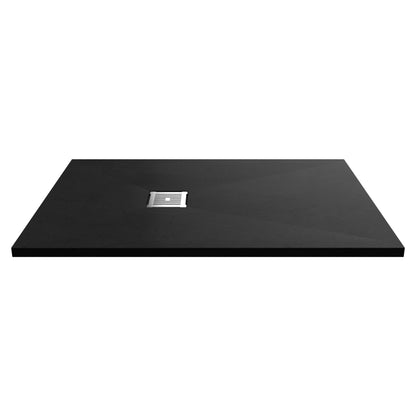 Nuie Rectangular Slimline Shower Tray (8 sizes, Black) - Brand New Bathrooms