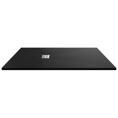 Nuie Rectangular Slimline Shower Tray (8 sizes, Black) - Brand New Bathrooms