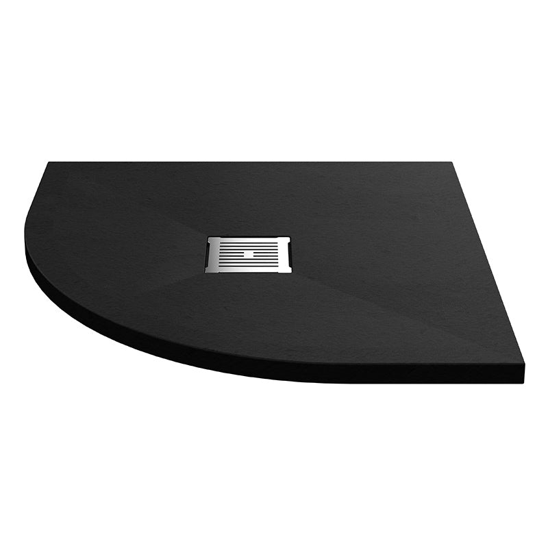 Nuie Quadrant Slimline Shower Tray (2 sizes, Black) - Brandnew Bathroom