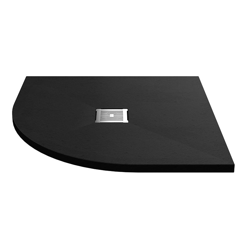 Nuie Quadrant Slimline Shower Tray (2 sizes, Black) - Brandnew Bathroom