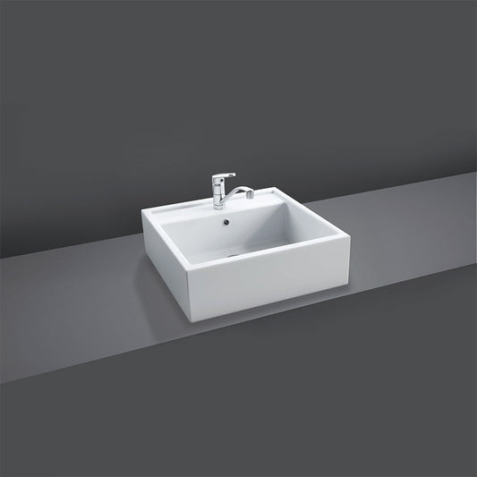 RAK Ceramics Nova Basin with 1 Tap Hole (2 sizes, 3 types, Alpine White) - Brand New Bathrooms