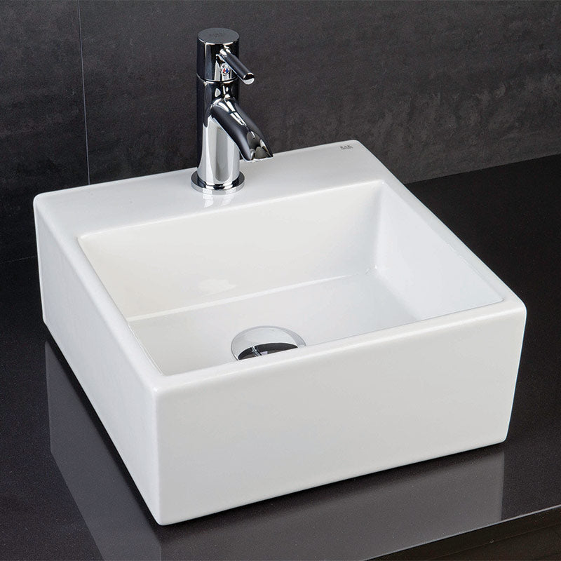 RAK Ceramics Nova Basin with 1 Tap Hole (2 sizes, 3 types, Alpine White) - Brand New Bathrooms