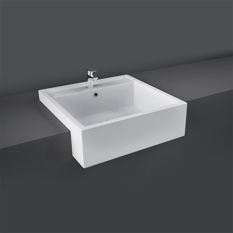 RAK Ceramics Nova Basin with 1 Tap Hole (2 sizes, 3 types, Alpine White) - Brand New Bathrooms