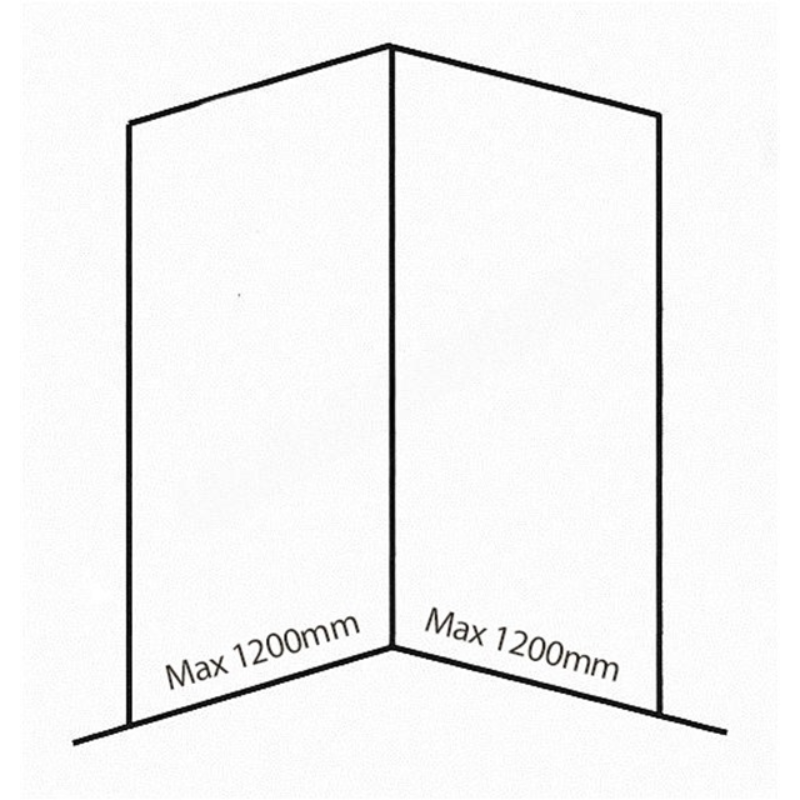 Bushboard Nuance Corner Pack A2 (for Shower Enclosures up to 1200mm) Classic Travertine - Brand New Bathrooms