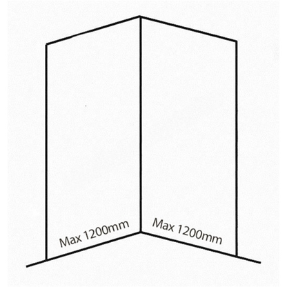 Bushboard Nuance Corner Pack A2 (for Shower Enclosures up to 1200mm) Classic Travertine - Brand New Bathrooms