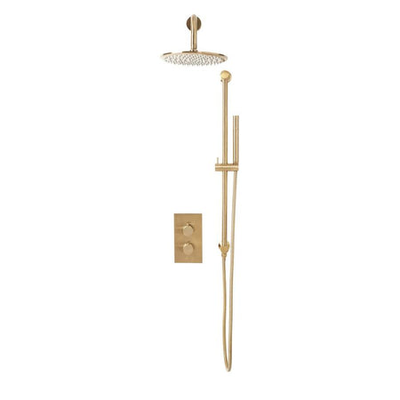 Scudo Core Round Handle With Head & Handset Riser Kit (5 Colours) - Brand New Bathrooms