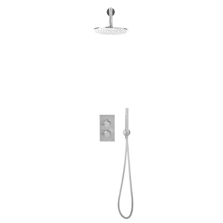 Scudo Core Round Handle Shower arm Drench Head Handset & Mounting Bracket (5 Colours) - Brand New Bathrooms