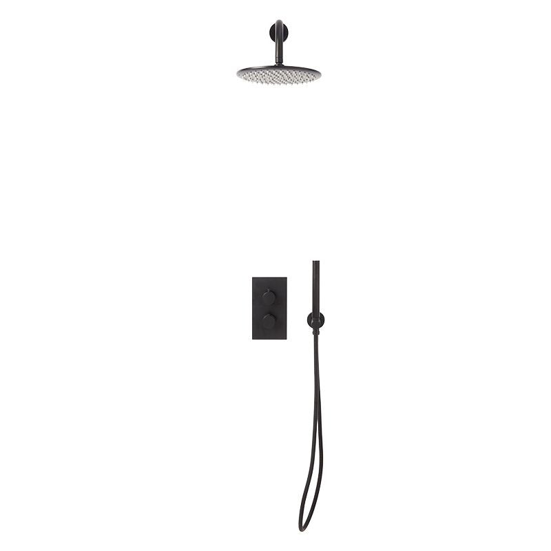 Scudo Core Round Handle Shower arm Drench Head Handset & Mounting Bracket (5 Colours) - Brand New Bathrooms
