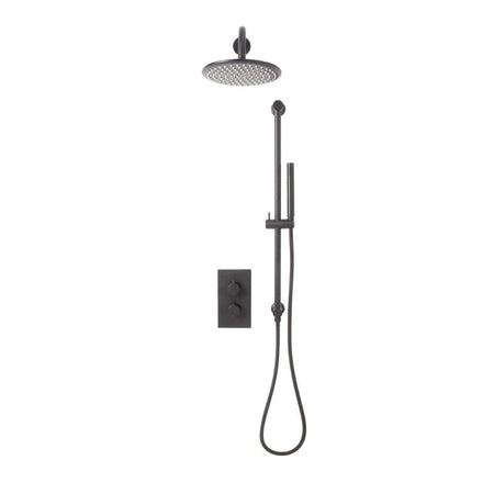 Scudo Core Round Handle With Head & Handset Riser Kit (5 Colours) - Brand New Bathrooms