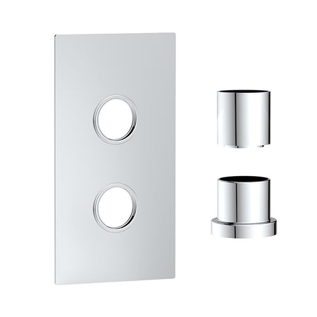 Scudo Concealed Plate with Sleeves (1 Outlet) (1 size, 5 colours) - Brand New Bathrooms