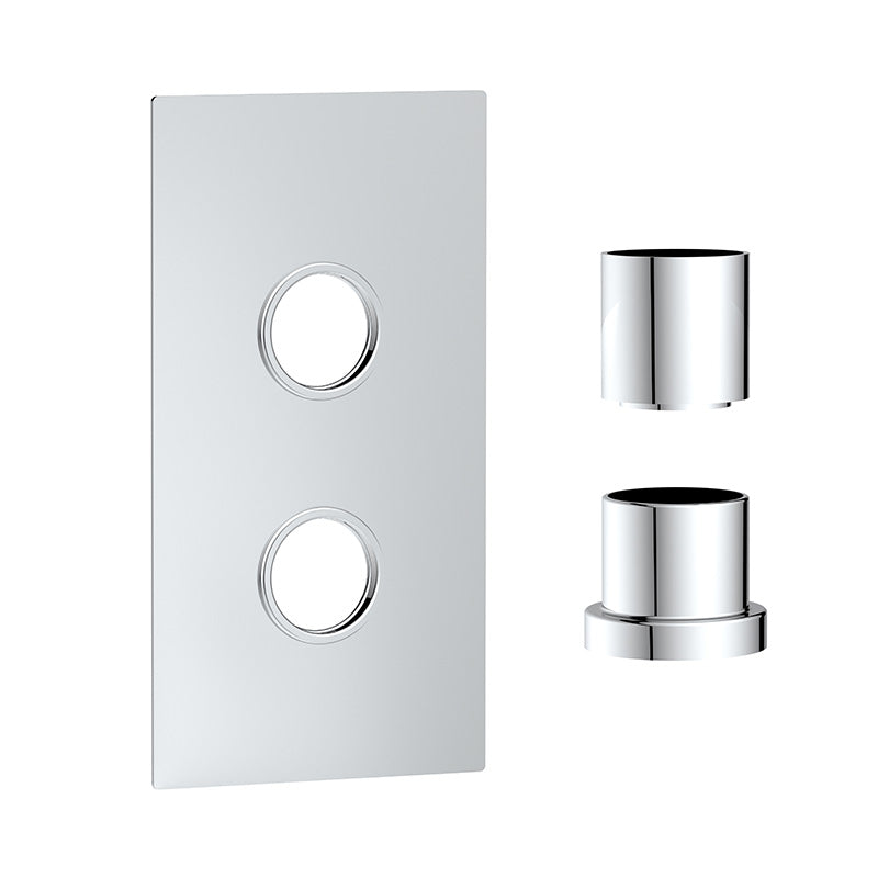Scudo Concealed Plate with Sleeves (1 Outlet) (1 size, 5 colours) - Brand New Bathrooms