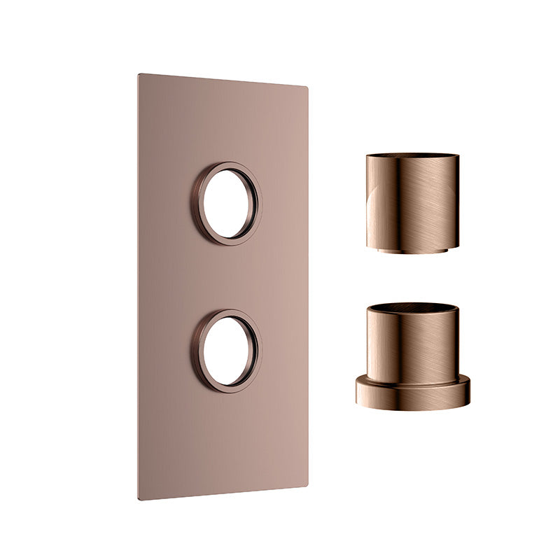 Scudo Concealed Plate with Sleeves (1 Outlet) (1 size, 5 colours) - Brand New Bathrooms