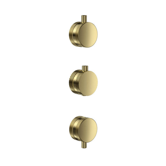 Scudo Concealed Knurled Shower Handle 3 pack (1 sizes, 5 colours) - Brand New Bathrooms