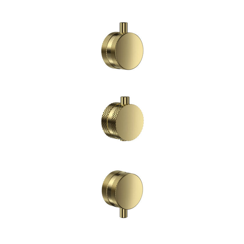 Scudo Concealed Knurled Shower Handle 3 pack (1 sizes, 5 colours) - Brand New Bathrooms