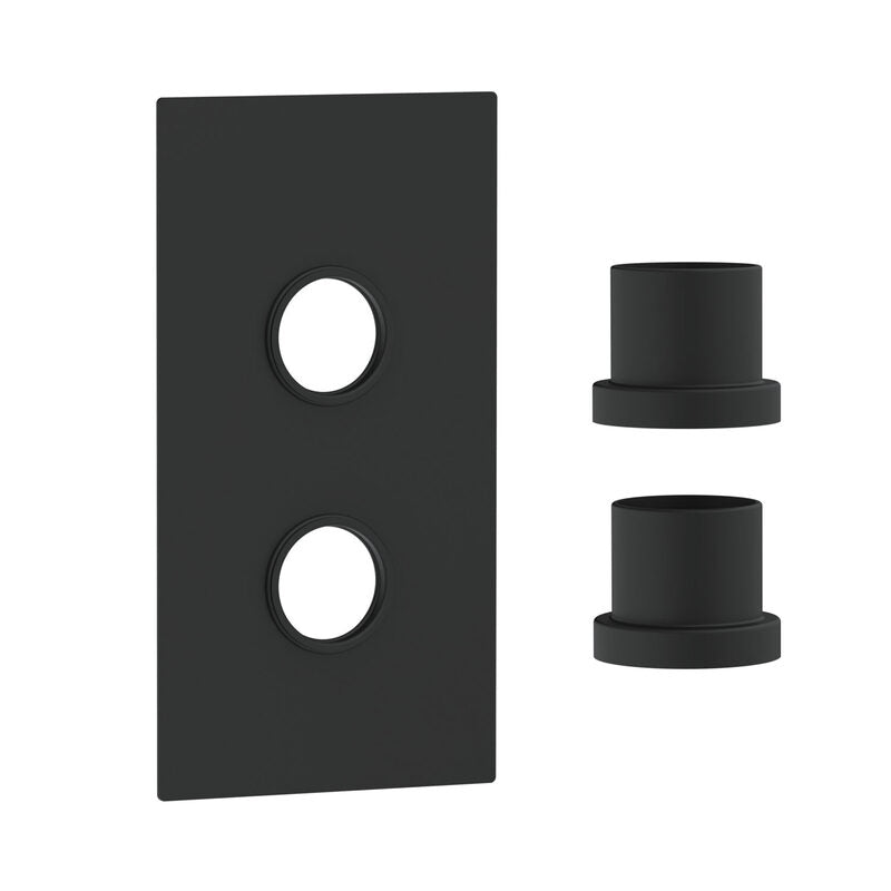 Scudo Concealed Shower Plate with Sleeve (2 outlets) (1 size, 5 colours) - Brand New Bathrooms