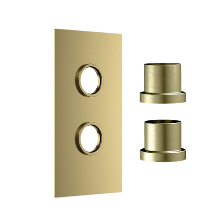 Scudo Concealed Shower Plate with Sleeve (2 outlets) (1 size, 5 colours) - Brand New Bathrooms
