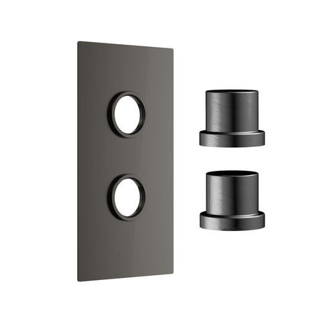 Scudo Concealed Shower Plate with Sleeve (2 outlets) (1 size, 5 colours) - Brand New Bathrooms