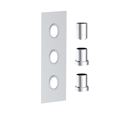 Scudo Concealed Shower Plate with Sleeve (3 outlets) (1 size, 6 colours) - Brand New Bathrooms