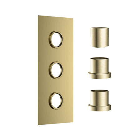 Scudo Concealed Shower Plate with Sleeve (3 outlets) (1 size, 6 colours) - Brand New Bathrooms