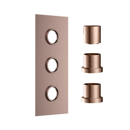 Scudo Concealed Shower Plate with Sleeve (3 outlets) (1 size, 6 colours) - Brand New Bathrooms