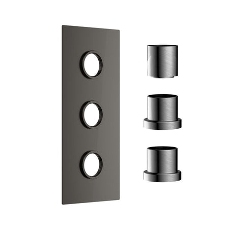 Scudo Concealed Shower Plate with Sleeve (3 outlets) (1 size, 6 colours) - Brand New Bathrooms