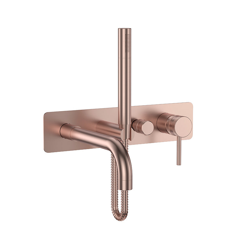 Scudo Core Wall Mounted Bath & Shower Mixer & Handset (1 size, 5 colours) - Brand New Bathrooms