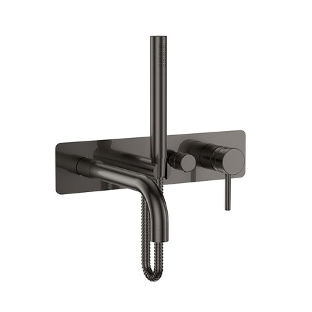 Scudo Core Wall Mounted Bath & Shower Mixer & Handset (1 size, 5 colours) - Brand New Bathrooms