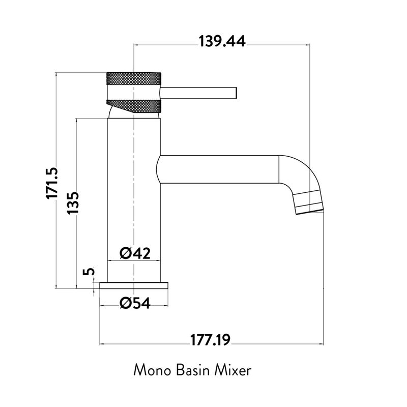Scudo Core Mono Basin Mixer (6 colours) - Brand New Bathrooms