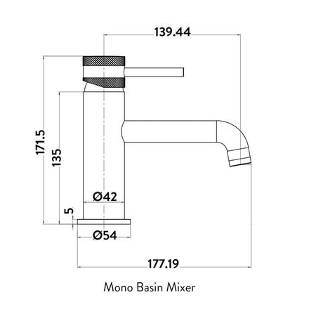 Scudo Core Mono Basin Mixer (6 colours) - Brand New Bathrooms