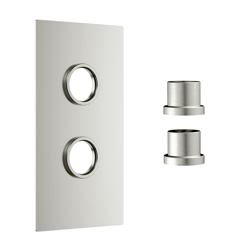 Scudo Concealed Shower Plate with Sleeve (2 outlets) (1 size, 6 colours) - Brand New Bathrooms