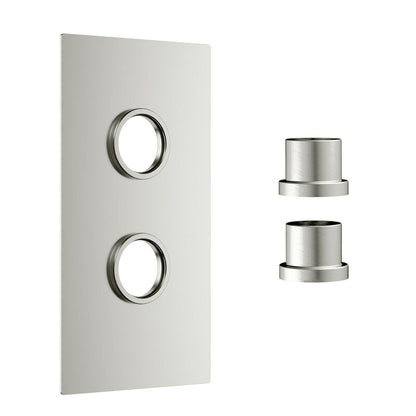 Scudo Concealed Shower Plate with Sleeve (2 outlets) (1 size, 6 colours) - Brand New Bathrooms