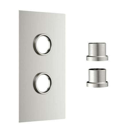 Scudo Concealed Shower Plate with Sleeve (2 outlets) (1 size, 6 colours) - Brand New Bathrooms