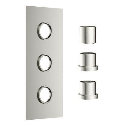 Scudo Concealed Shower Plate with Sleeve (3 outlets) (1 size, 6 colours) - Brand New Bathrooms