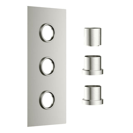 Scudo Concealed Shower Plate with Sleeve (3 outlets) (1 size, 6 colours) - Brand New Bathrooms