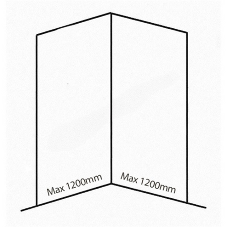 Bushboard Nuance Corner Pack A2 (for Shower Enclosures up to 1200mm) Natural Greystone - Brand New Bathrooms