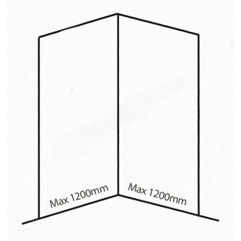 Bushboard Nuance Corner Pack A2 (for Shower Enclosures up to 1200mm) Natural Greystone - Brand New Bathrooms