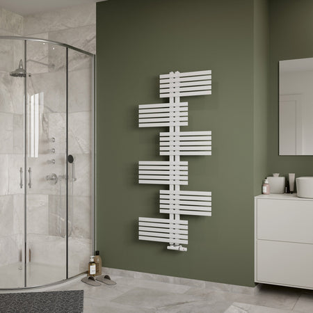 Eucotherm Niam Parallel Flat Panel Towel Radiators (2 colours, 2 sizes) - Brand New Bathrooms