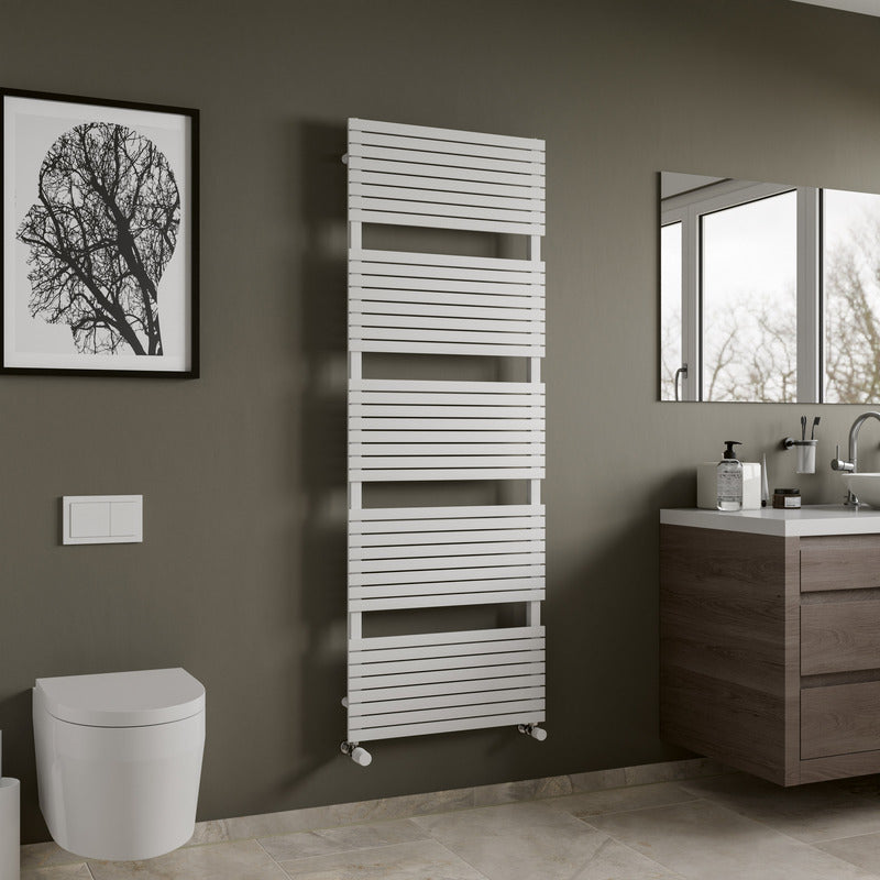 Eucotherm Niam Primus Flat Panel Towel Radiator (3 sizes, 2 colours, 2 styles) - Brand New Bathrooms