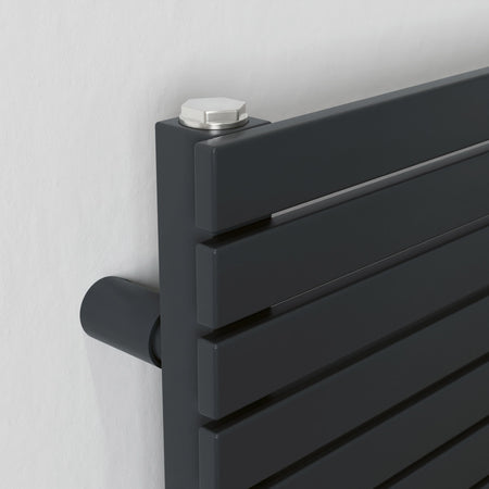 Eucotherm Niam Primus Flat Panel Towel Radiator (3 sizes, 2 colours, 2 styles) - Brand New Bathrooms
