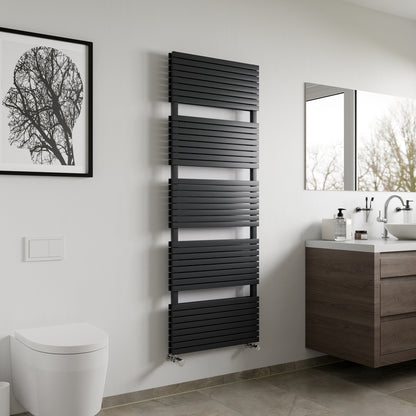 Eucotherm Niam Primus Flat Panel Towel Radiator (3 sizes, 2 colours, 2 styles) - Brand New Bathrooms