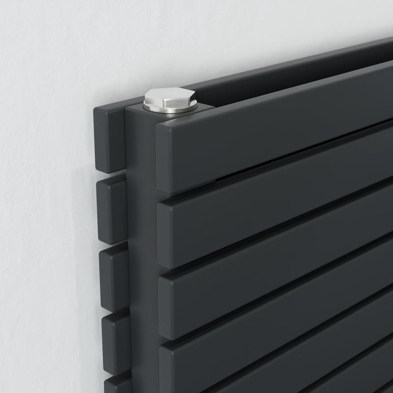 Eucotherm Niam Primus Flat Panel Towel Radiator (3 sizes, 2 colours, 2 styles) - Brand New Bathrooms
