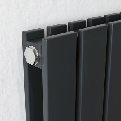 Eucotherm Niam Twin Vertical Tube Radiator (2 colours, 3 sizes) - Brand New Bathrooms