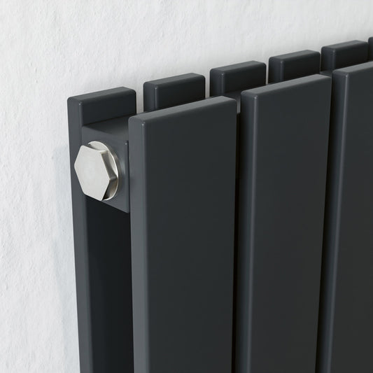 Eucotherm Niam Twin Vertical Tube Radiator (2 colours, 3 sizes) - Brand New Bathrooms