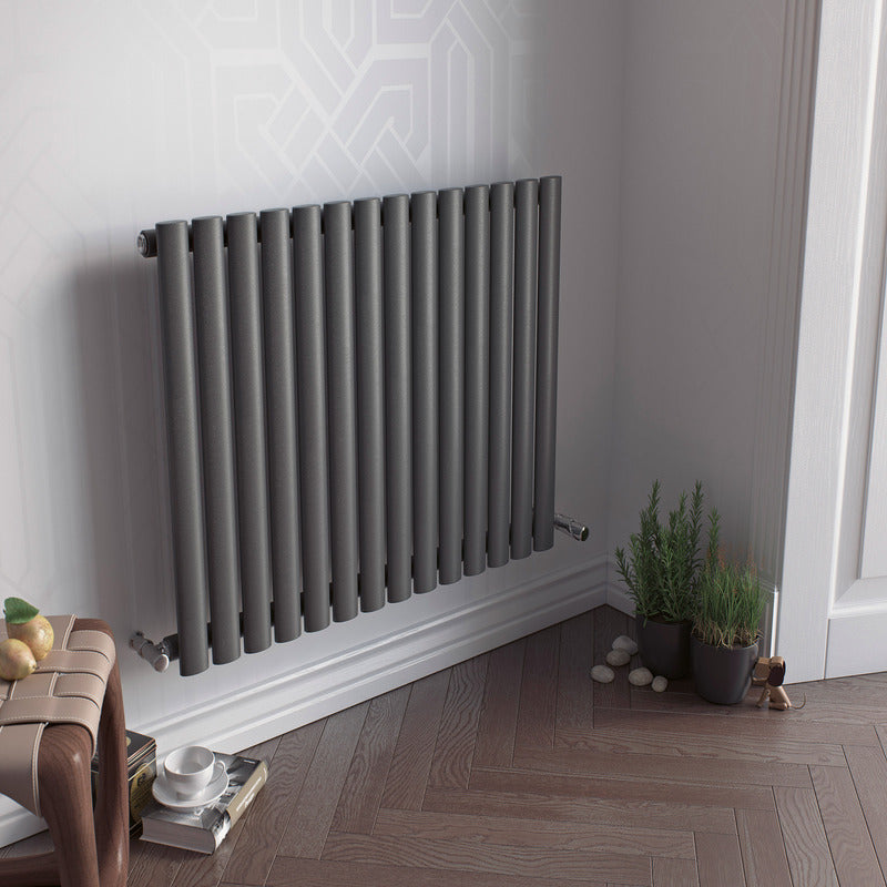 Eucotherm Nova 600 Vertical Tube Radiator (2 colours, 5 sizes, 2 styles) - Brand New Bathrooms